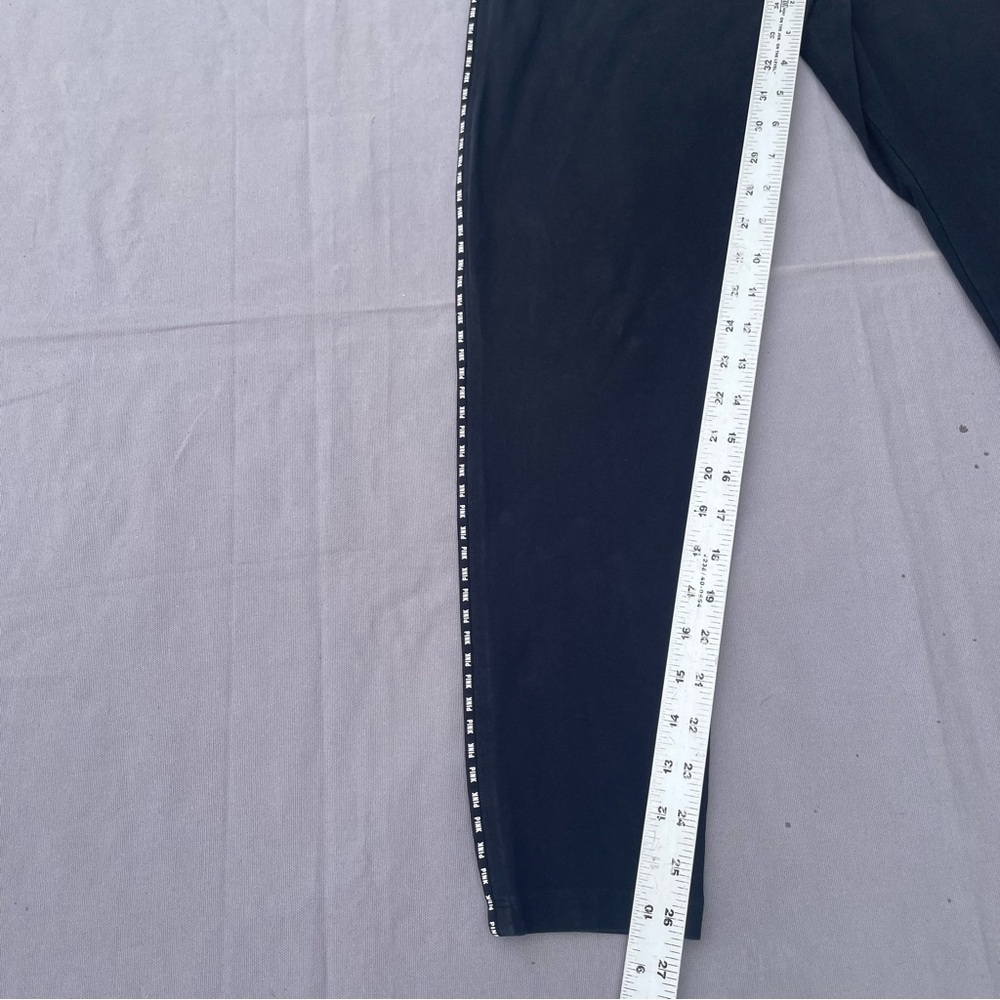 Victoria's Secret PINK Camo Black Fold Over Straight Yoga Leggings LARGE POC - Picture 6 of 8